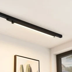 Arcchio Harlow LED-skinnelampe, svart, 69 cm, 3 000 K