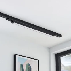 Arcchio Harlow LED-skinnelampe, svart, 69 cm, 3 000 K