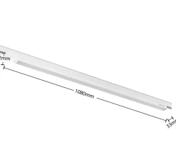 Arcchio Harlow LED-skinnelampe, hvit, 109 cm, 3000 K