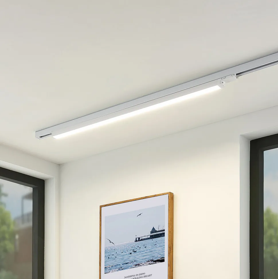 Arcchio Harlow LED-skinnelampe, hvit, 109 cm, 4 000 K