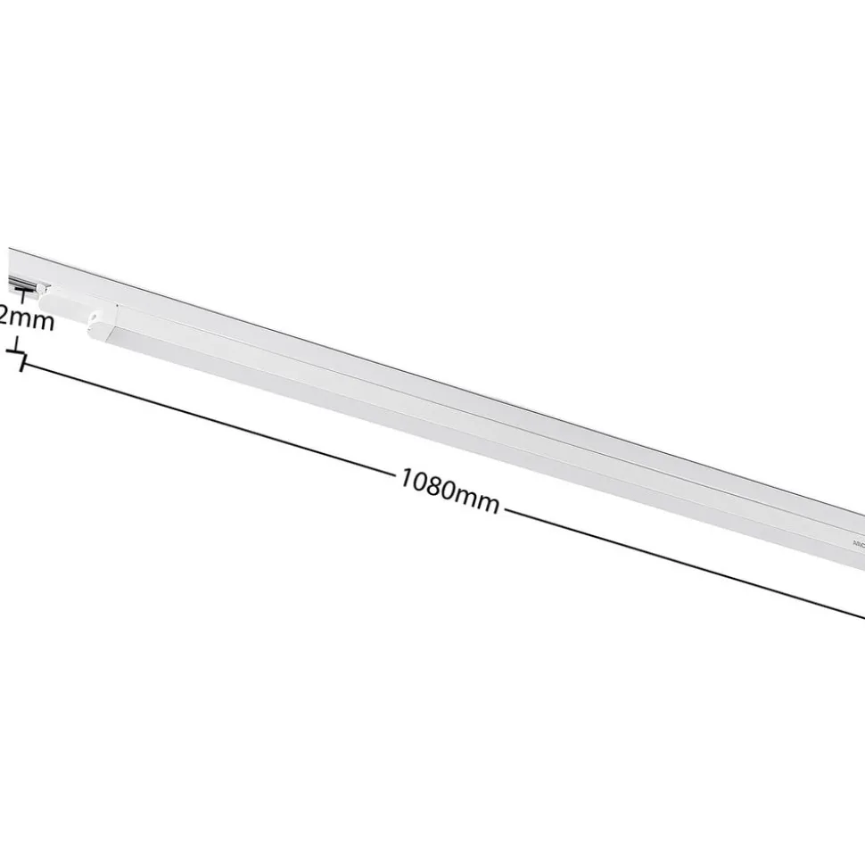 Arcchio Harlow LED-skinnelampe, hvit, 109 cm, 4 000 K