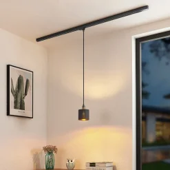 Arcchio Heleni hengelampe skinne svartgull 12 cm