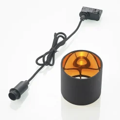 Arcchio Heleni hengelampe skinne svartgull 12 cm