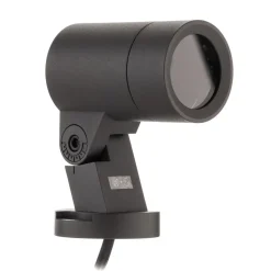 Arcchio Hemmani spot med jordspyd, høyde 35 cm, antrasitt, aluminium