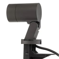 Arcchio Hemmani spot med jordspyd, høyde 35 cm, antrasitt, aluminium