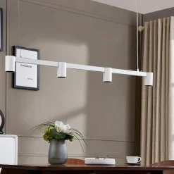 Arcchio hengelampe Brinja, hvit, 120 cm lang, 4 lyskilder, GU10