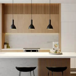 Arcchio hengelampe Cosmina, 1 lyskilde, svart, metall