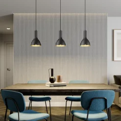 Arcchio hengelampe Cosmina, 3 lyskilder, lengde 90 cm, svart