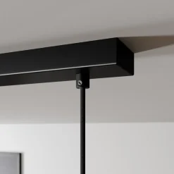 Arcchio hengelampe Tadej, 4 lyskilder, svart-hvitt, metall, E27