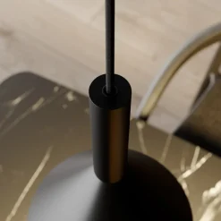 Arcchio hengelampe Tadej, 4 lyskilder, svart-hvitt, metall, E27