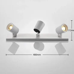Arcchio Iavo takspot, kantet, hvit, 3 lyskilder