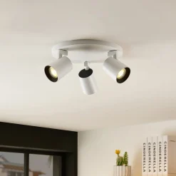 Arcchio Iavo takspot, rund, 3 lyskilder, hvit