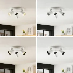 Arcchio Iavo takspot, rund, 3 lyskilder, hvit