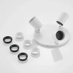 Arcchio Iavo takspot, rund, 3 lyskilder, hvit