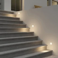 Arcchio innfelt vegglampe Zamo, G9, hvit, 12 cm, metall, IP65