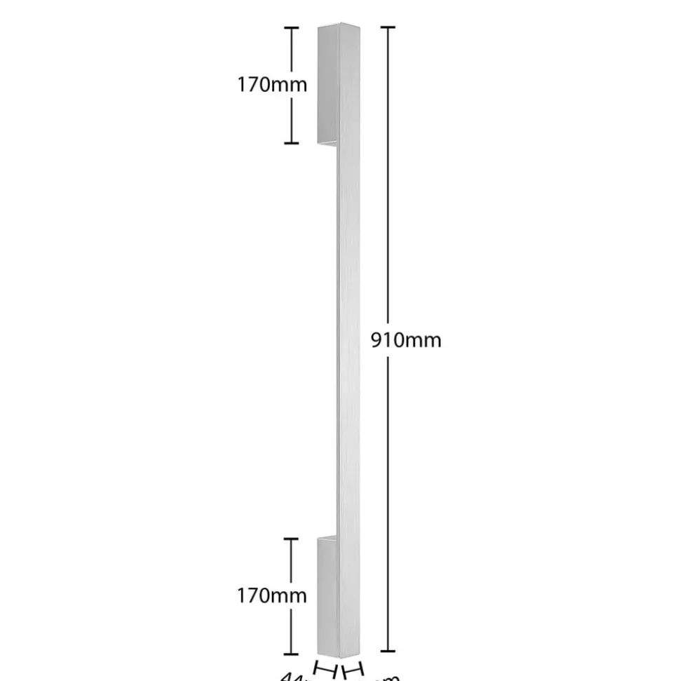 Arcchio Ivano LED-vegglampe, 91 cm, alu