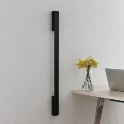 Arcchio Ivano LED-vegglampe, 91 cm, svart