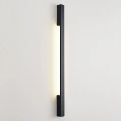 Arcchio Ivano LED-vegglampe, 91 cm, svart