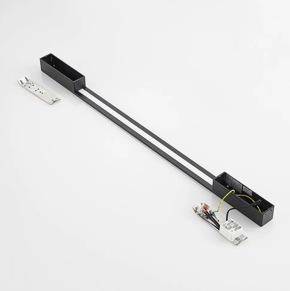 Arcchio Ivano LED-vegglampe, 91 cm, svart