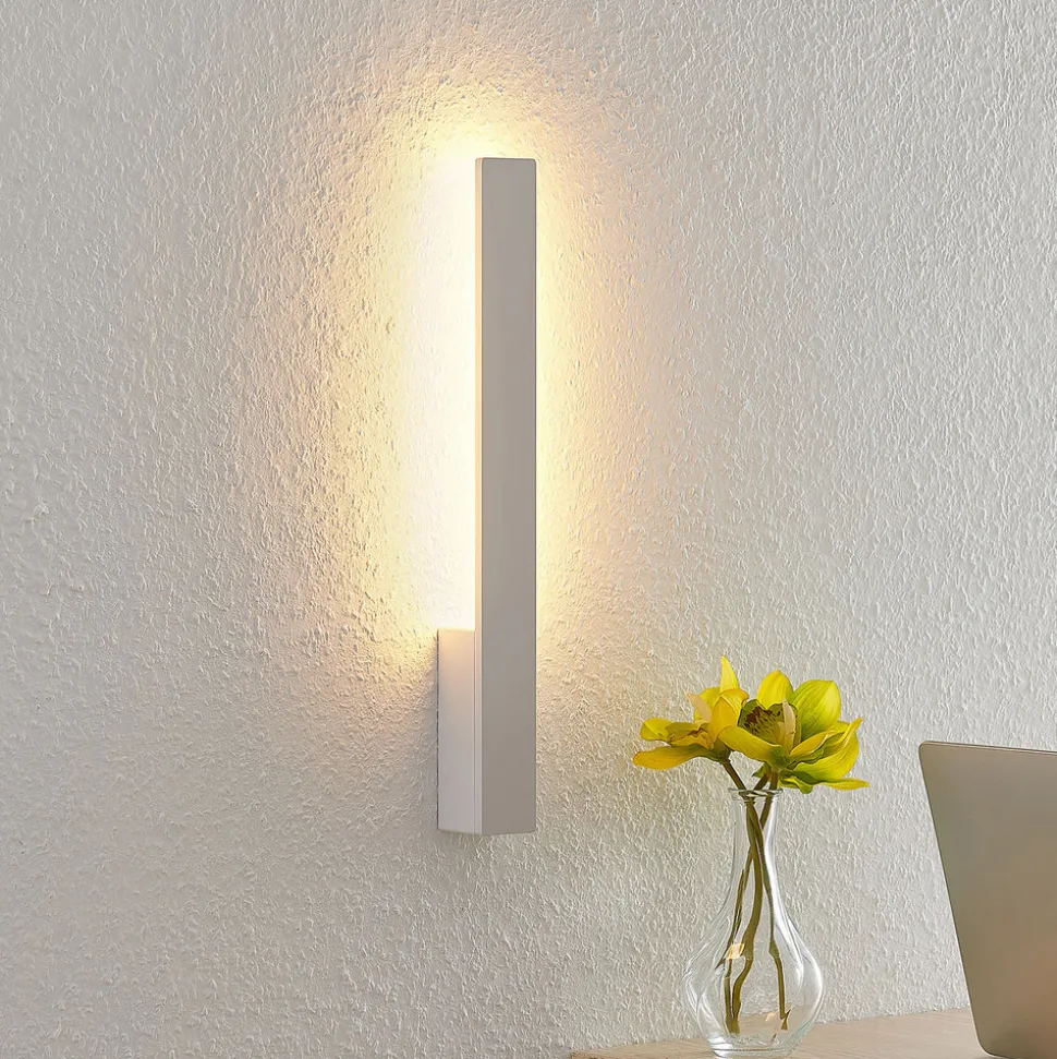 Arcchio Ivano LED-vegglampe, 42,5 cm, hvit