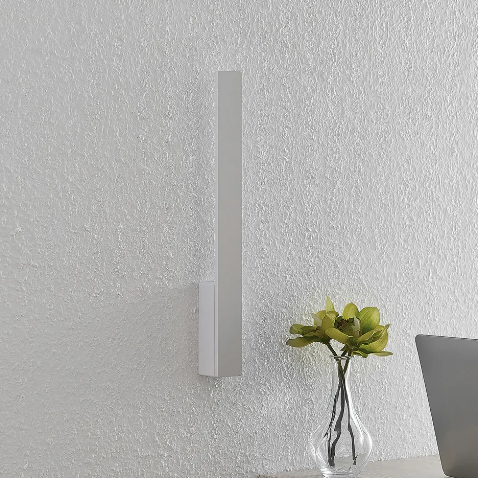 Arcchio Ivano LED-vegglampe, 42,5 cm, hvit