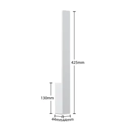 Arcchio Ivano LED-vegglampe, 42,5 cm, hvit