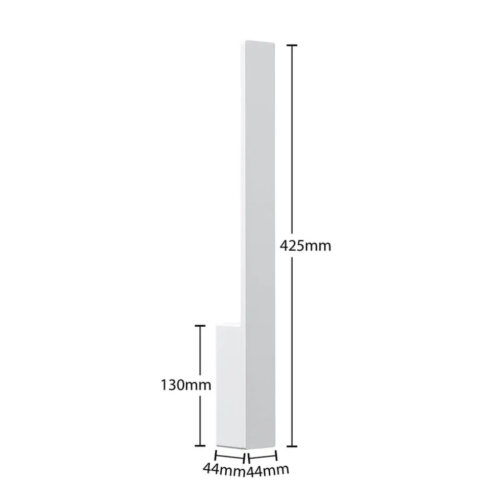 Arcchio Ivano LED-vegglampe, 42,5 cm, hvit