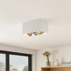 Arcchio Jarle taklampe, 2 lyskilder hvit