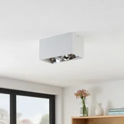 Arcchio Jarle taklampe, 2 lyskilder hvit