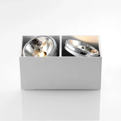 Arcchio Jarle taklampe, 2 lyskilder hvit