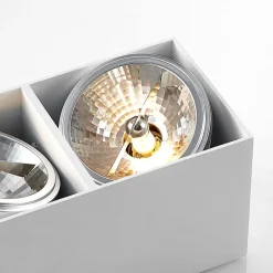 Arcchio Jarle taklampe, 2 lyskilder hvit