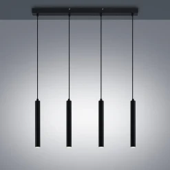Arcchio Kammeron LED-hengelampe, svart, metall, 80 cm