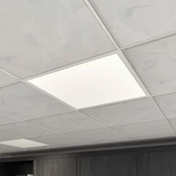 Arcchio LED innfelt panel Vinas, 62 cm, hvit, aluminium, CCT