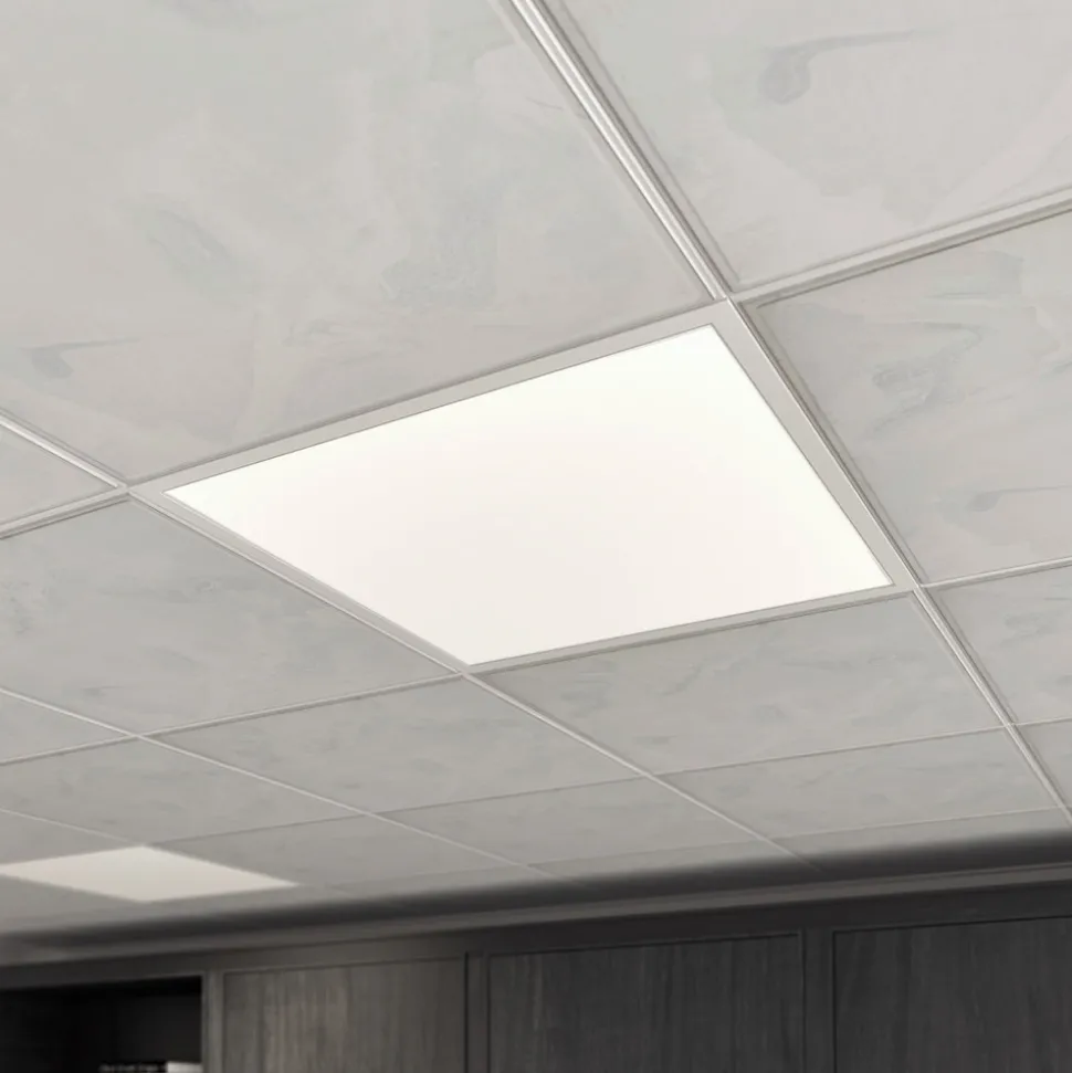 Arcchio LED innfelt panel Vinas, 62 cm, hvit, aluminium, CCT