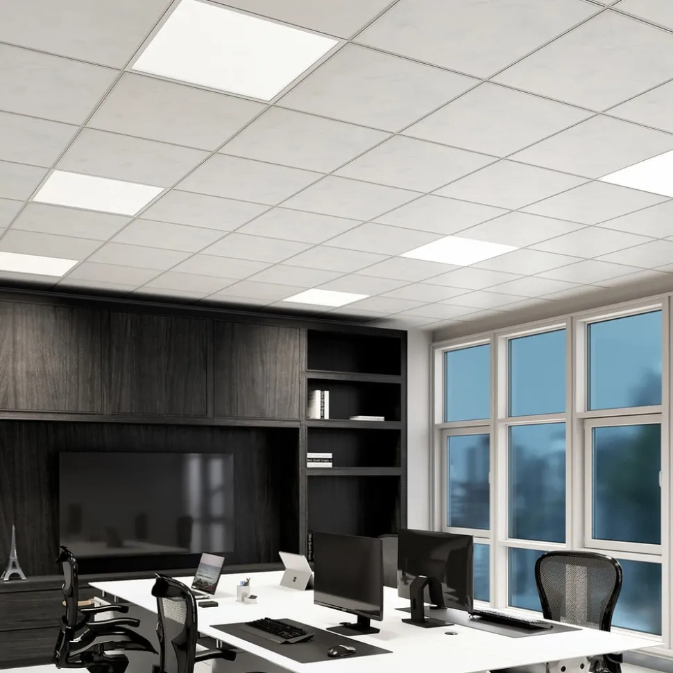 Arcchio LED innfelt panel Vinas, 62 cm, hvit, aluminium, CCT