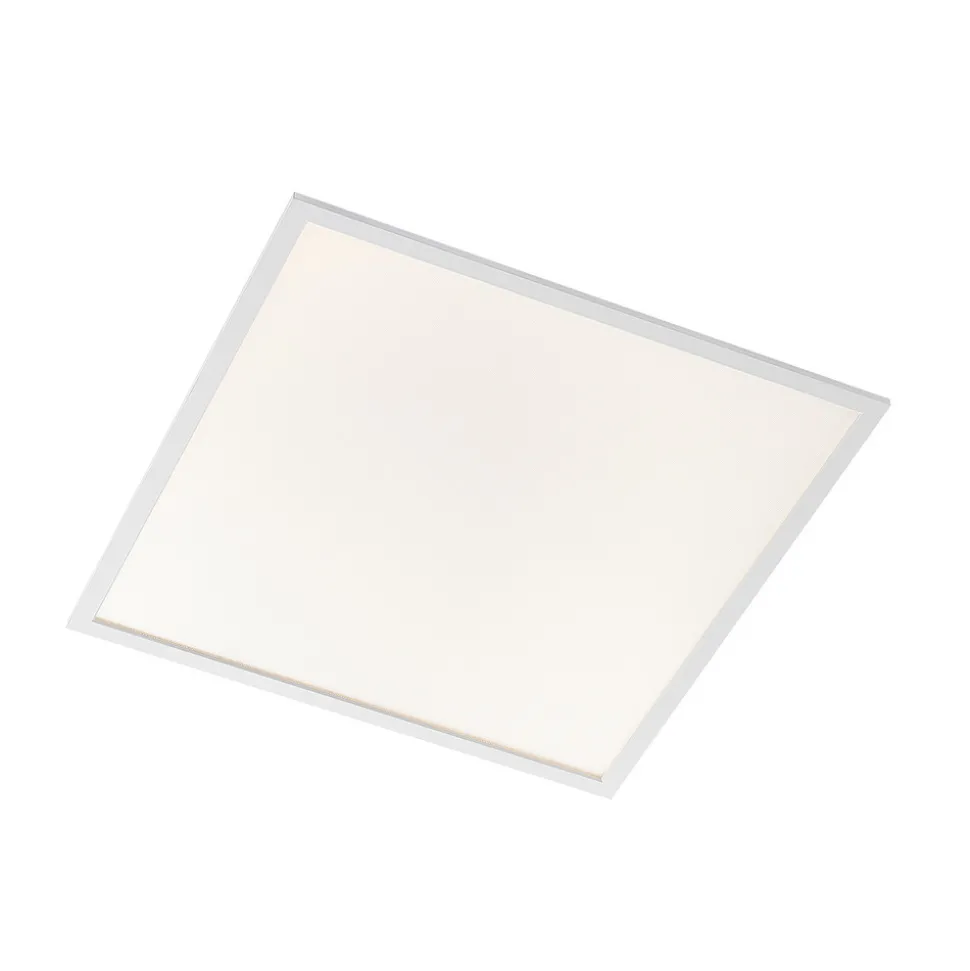 Arcchio LED innfelt panel Vinas, 62 cm, hvit, aluminium, CCT