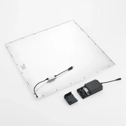 Arcchio LED innfelt panel Vinas, 62 cm, hvit, aluminium, CCT