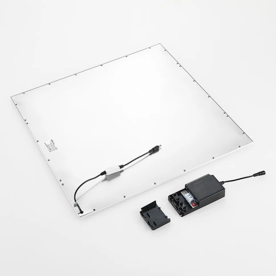 Arcchio LED innfelt panel Vinas, 62 cm, hvit, aluminium, CCT