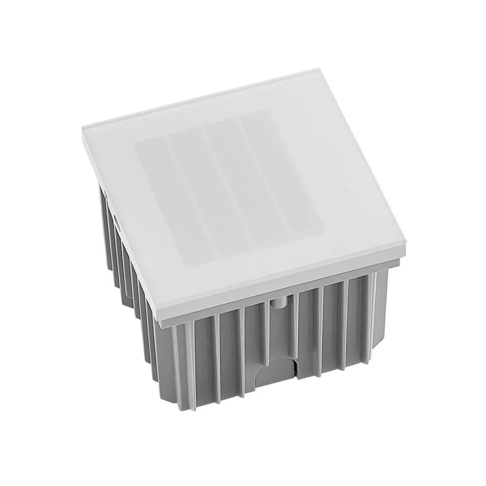 Arcchio LED innfelt vegglampe Zamo, lamell, hvit, metall, IP65