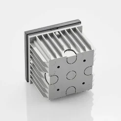 Arcchio LED innfelt vegglampe Zamo, svart, 11 cm, IP65