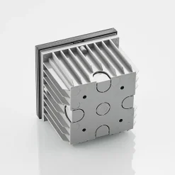 Arcchio LED innfelt vegglampe Zamo, lamell, svart, IP65