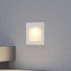 Arcchio LED innfelt vegglampe Zamo, hvit, 11 cm, metall, IP65