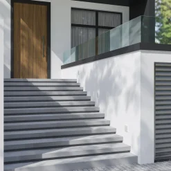 Arcchio LED innfelt vegglampe Zamo, hvit, 11 cm, metall, IP65