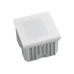 Arcchio LED innfelt vegglampe Zamo, hvit, 11 cm, metall, IP65