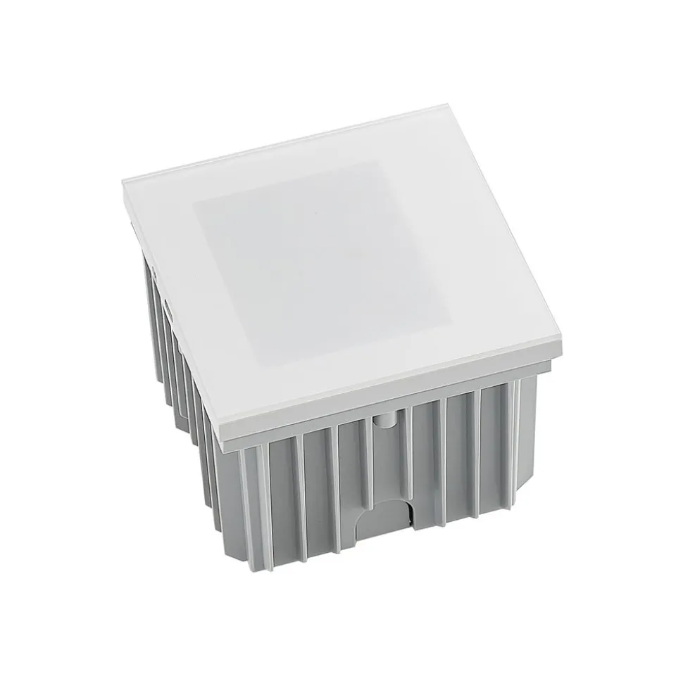 Arcchio LED innfelt vegglampe Zamo, hvit, 11 cm, metall, IP65