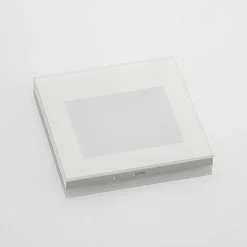 Arcchio LED innfelt vegglampe Zamo, hvit, 11 cm, metall, IP65