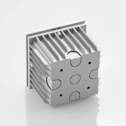 Arcchio LED innfelt vegglampe Zamo, hvit, 11 cm, metall, IP65