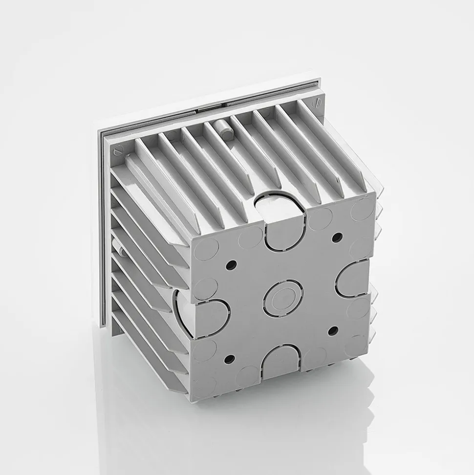 Arcchio LED innfelt vegglampe Zamo, hvit, 11 cm, metall, IP65