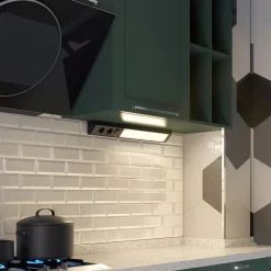 Arcchio LED-benkbelysning Ovano, 62 cm, svart, aluminium