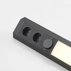 Arcchio LED-benkbelysning Ovano, 62 cm, svart, aluminium